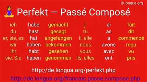 passieren perfekt|Conjugaison du verbe allemand passieren avec lauxiliaire haben